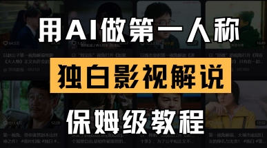用AI做第一人称独白影视解说,手把手教学,保姆级教程-逐梦终点站